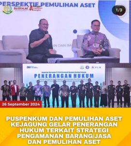 kejatisumut Puspenkum dan Pemulihan Aset Kejagung Gelar Penerangan Hukum Terkait Strategi Pengamanan Barang/Jasa dan Pemulihan Aset