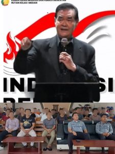 Warga Binaan Rutan Kelas I Medan Ikuti Natal Nasional Bersama Seluruh Indonesia